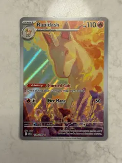 Rapidash 189/182 Illustration Rare IR Holo SV: Destined Rivals Pokémon TCG Card - Image 5