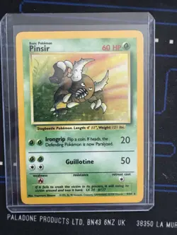 Pokemon Card Pinsir 9/64 Jungle Holo Rare No Symbol Misprint Error - Image 1