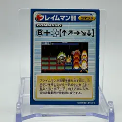 Navi Chip Flame Man Rock man Mega Man EXE 3 Magazine Exclusive Card TCG Japan - Image 5