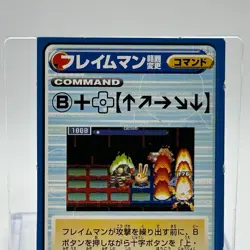 Navi Chip Flame Man Rock man Mega Man EXE 3 Magazine Exclusive Card TCG Japan - Image 6