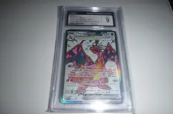 Pokemon Card CGC 9 Mint  Graded Charizard EX SVP Promo #56 2023 - Image 3