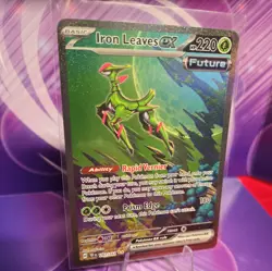Iron Leaves ex 203/162 Sv05: Temporal Forces Holo Pokemon TCG Card FREE SHIPPING - Image 1