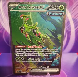 Iron Leaves ex 203/162 Sv05: Temporal Forces Holo Pokemon TCG Card FREE SHIPPING - Image 2