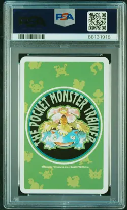 1996 POKEMON GREEN VERSION PLAYING CARDS 3 OF HEARTS #061 POLIWHIRL PSA 10 - Image 4
