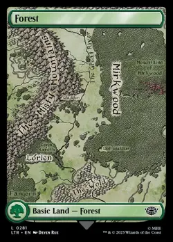 MTG Forest (281) Full Art ** The Lord of the Rings ** English (NM) - Image 1