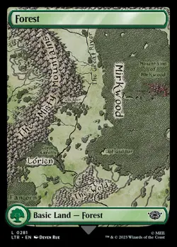 MTG Forest (281) Full Art ** The Lord of the Rings ** English (NM) - Image 3
