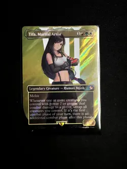 Tifa, Martial Artist (Borderless) (Surge Foil) Commander: Final Fantasy Foil - Image 3