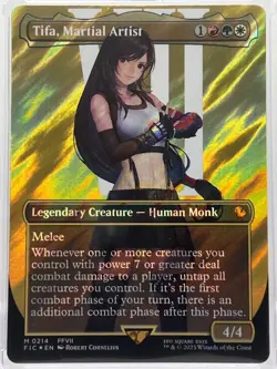 Tifa, Martial Artist (Borderless) (Surge Foil) Commander: Final Fantasy Foil - Image 1