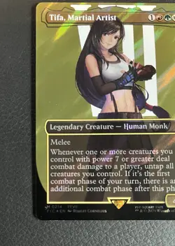 Tifa, Martial Artist (Borderless) (Surge Foil) Commander: Final Fantasy Foil - Image 14