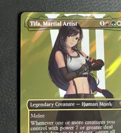 Tifa, Martial Artist (Borderless) (Surge Foil) Commander: Final Fantasy Foil - Image 3