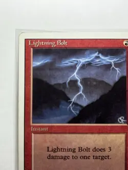 Lightning Bolt Revised Edition MTG Magic The Gathering 3rd Edition LP - Image 3