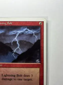 Lightning Bolt Revised Edition MTG Magic The Gathering 3rd Edition LP - Image 4