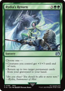 MTG magic 1x Rydia's Return FOIL (M/NM) Final Fantasy - Image 2