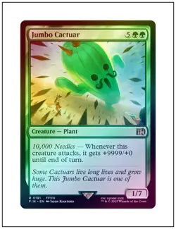 1x Jumbo Cactuar, Foil, Final Fantasy, Magic MTG NM - Image 1
