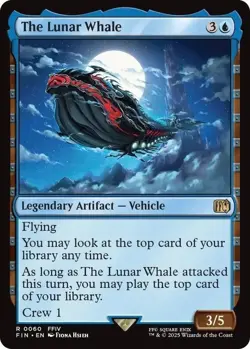 The Lunar Whale NM Final Fantasy MTG Magic the Gathering Blue English Card - Image 1