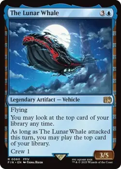 The Lunar Whale NM Final Fantasy MTG Magic the Gathering Blue English Card - Image 2