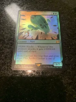 MTG Jumbo Cactuar Foil  Final Fantasy R 0191 - Image 1
