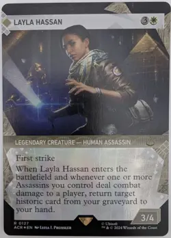 Layla Hassan Showcase Foil x1 Assassin's Creed Magic the Gathering MTG LP/NM - Image 1