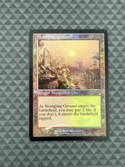 MTG Stomping Ground #413 Foil Retro Frame Rare Ravnica Remastered (RVR) - Image 6