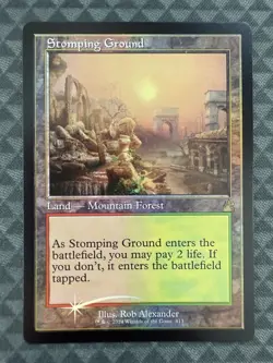 MTG Stomping Ground #413 Foil Retro Frame Rare Ravnica Remastered (RVR) - Image 7