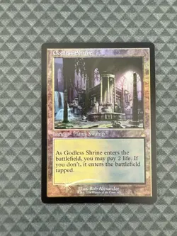 MTG Godless Shrine #401 Foil Retro Frame Rare Ravnica Remastered (RVR) - Image 1