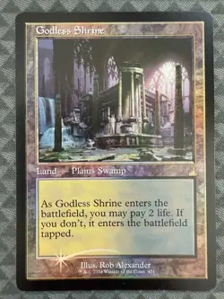 MTG Godless Shrine #401 Foil Retro Frame Rare Ravnica Remastered (RVR) - Image 2