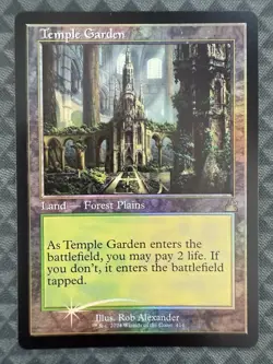 MTG Temple Garden #414 Foil Retro Frame Rare Ravnica Remastered (RVR) - Image 2
