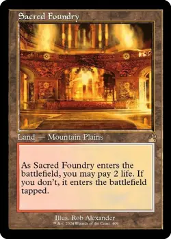 Sacred Foundry (Retro Frame) (FOIL) - Ravnica Remastered (RVR) NM MTG - Image 2