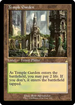 Temple Garden (Retro Frame) (FOIL) - Ravnica Remastered (RVR) NM MTG - Image 1