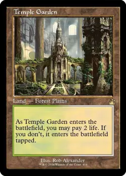 Temple Garden (Retro Frame) (FOIL) - Ravnica Remastered (RVR) NM MTG - Image 2