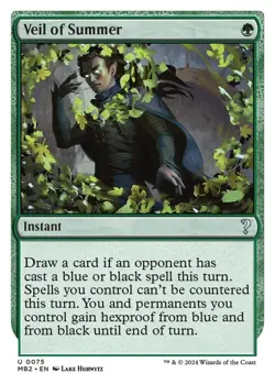 NM MTG VEIL OF SUMMER WHITE BORDER MYSTERY BOOSTER 2 - Image 2
