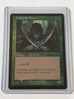 Llanowar Elves 1  MTG Dominaria United Promos 2023  Mint - 9.0 +  Foil Rare - Image 15
