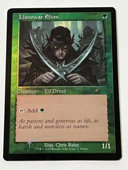 Llanowar Elves 1  MTG Dominaria United Promos 2023  Mint - 9.0 +  Foil Rare - Image 18