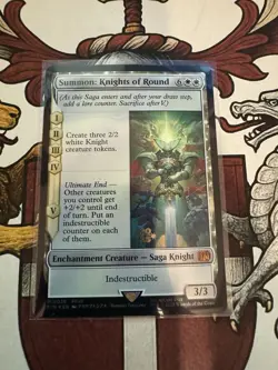 Summon: Knights of Round Final Fantasy Foil M 0036 FFVII MTG Magic The Gathering - Image 2