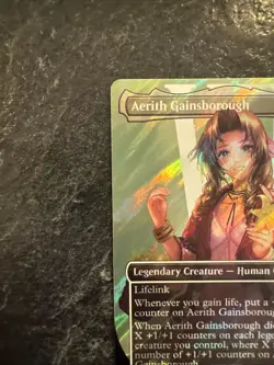 Aerith Gainsborough (Borderless) (Surge Foil) Final Fantasy Foil - Image 11