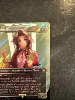 Aerith Gainsborough (Borderless) (Surge Foil) Final Fantasy Foil - Image 5