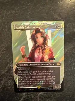 Aerith Gainsborough (Borderless) (Surge Foil) Final Fantasy Foil - Image 8