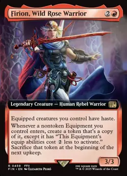 1x - Firion, Wild Rose Warrior - (extended art) -  Final Fantasy FIN - NM MTG - Image 2