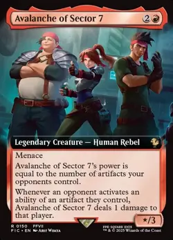 1x - Avalanche of Sector 7 - (extended art) - CMR: FINAL FANTASY - NM MTG - Image 1