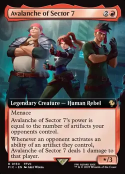1x - Avalanche of Sector 7 - (extended art) - CMR: FINAL FANTASY - NM MTG - Image 2