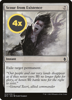 MTG Playset (4x) Scour from Existence ** Battle for Zendikar ** English (NM) - Image 3