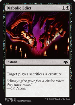 DIABOLIC EDICT ~mtg NM-M Modern Horizons Com x4 - Image 2