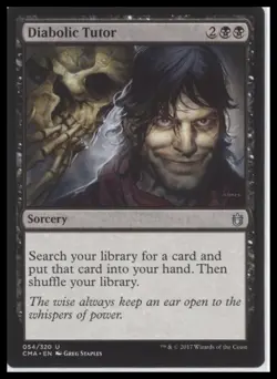 MTG Commander Anthology #54 Diabolic Tutor Lightly played tcg - Image 1