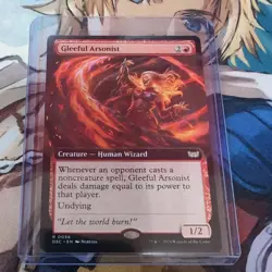 MTG - Gleeful Arsonist - Extended Art Non-foil - Duskmourn: House Of Horror - Image 1