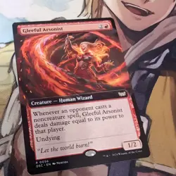 MTG - Gleeful Arsonist - Extended Art Non-foil - Duskmourn: House Of Horror - Image 10