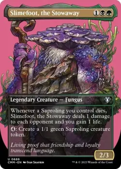 Slimefoot, the Stowaway (Borderless) -Foil Near Mint MTG Commander Masters - Image 1
