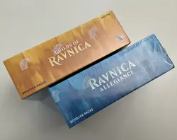 MTG Guilds Of Ravnica + Ravnica Allegiance *New Sealed* Draft Booster Box Free S - Image 1
