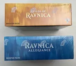 MTG Guilds Of Ravnica + Ravnica Allegiance *New Sealed* Draft Booster Box Free S - Image 4
