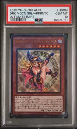 2025 YU-GI-OH! JPN UR #JP004 DARK MAGICIAN GIRL THE MAGICIAN'S APPRENTICE PSA 10 - Image 1