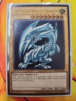 Blue-Eyes White Dragon Yu-Gi-Oh! OTS-28 EN-001 Near Mint - Image 3